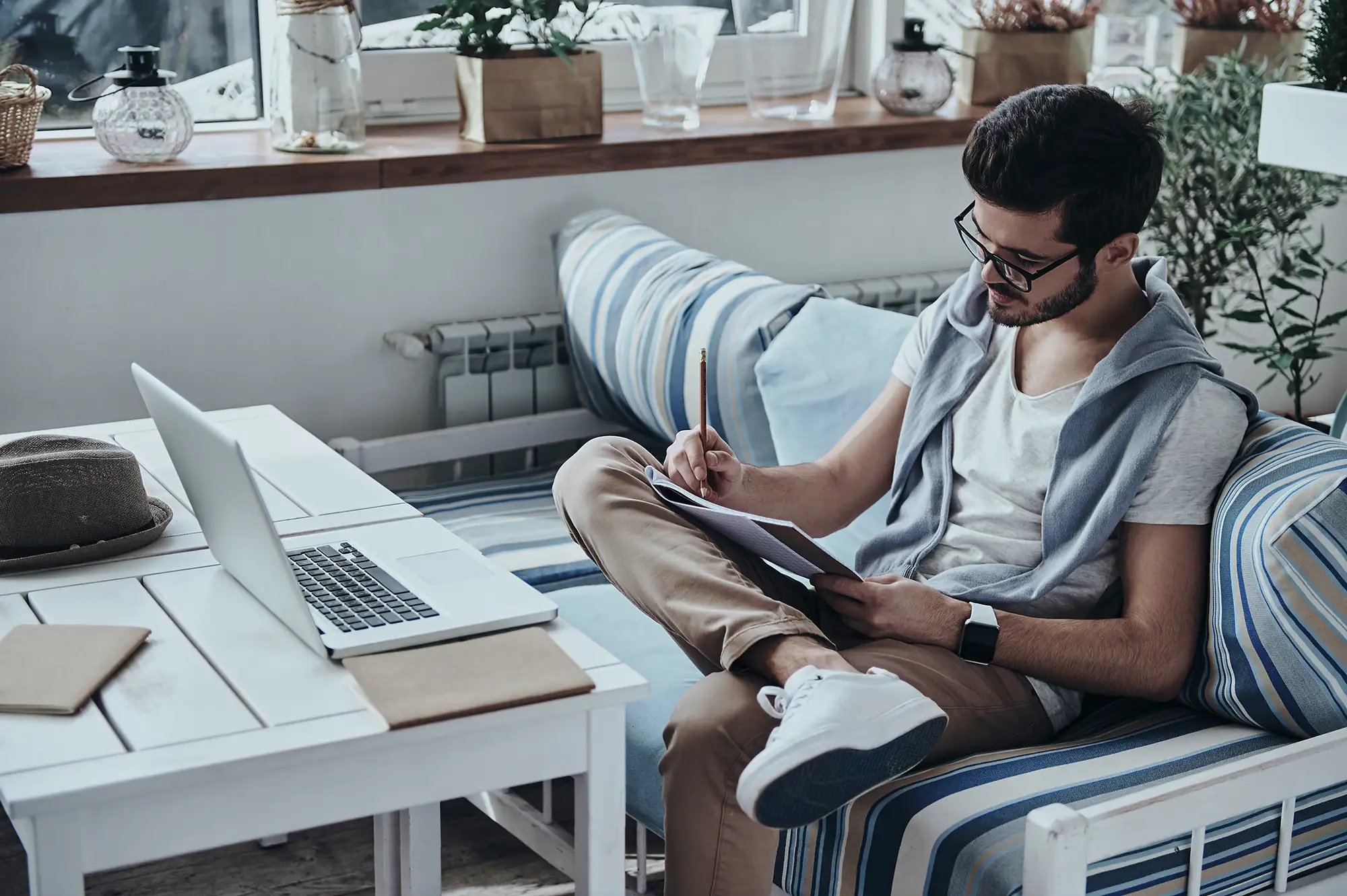 Student at home